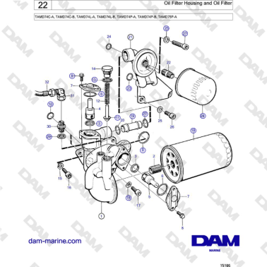 Volvo Penta TAMD74 -...
