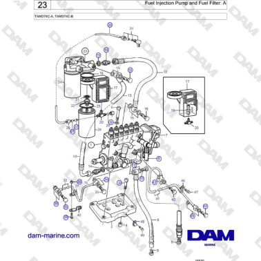 Volvo Penta TAMD74 - Fuel...