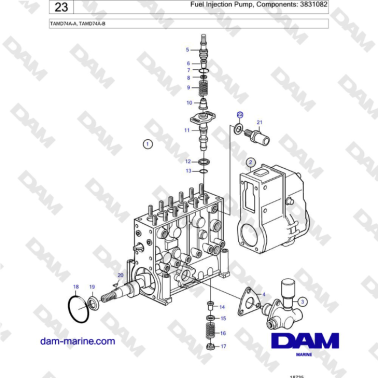 Volvo Penta TAMD74 - Fuel...