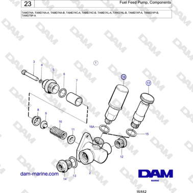 Volvo Penta TAMD74 - Fuel...