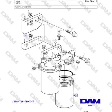 Volvo Penta TAMD74 - Fuel...