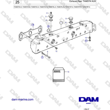 Volvo Penta TAMD74 -...