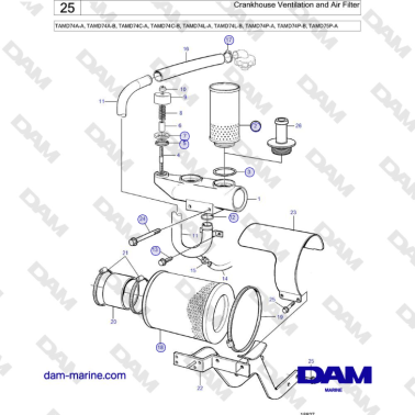 Volvo Penta TAMD74 -...