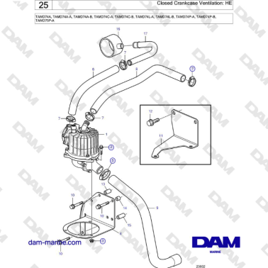 Volvo Penta TAMD74 -...