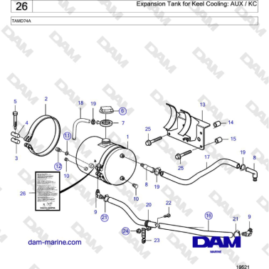 Volvo Penta TAMD74 - Tanque...