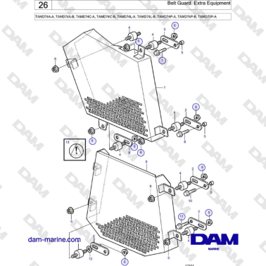 Volvo Penta TAMD74 - Belt...