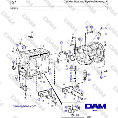 Volvo Penta AQAD31A -...