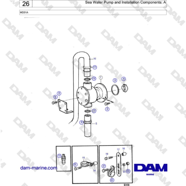 Volvo Penta MD31A - Pompa...