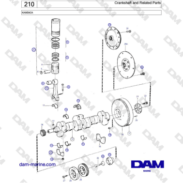 KAMD42A - Albero motore e...