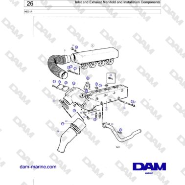 Volvo Penta MD31A - Inlet...