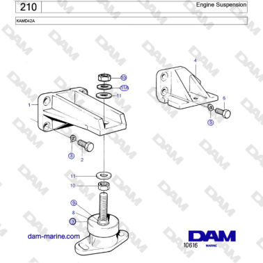 Volvo Penta KAMD42A -...