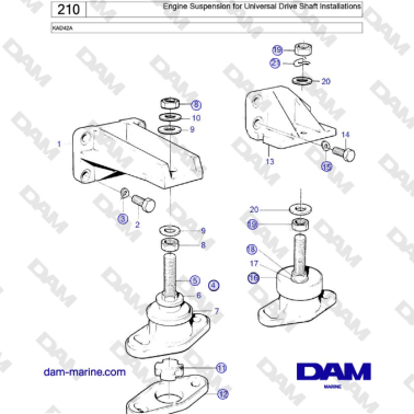 Volvo Penta KAD42A -...