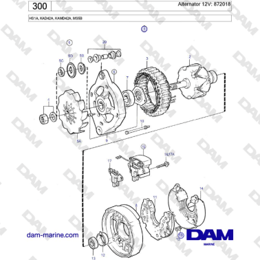 Volvo Penta HS1A, KAD42A,...