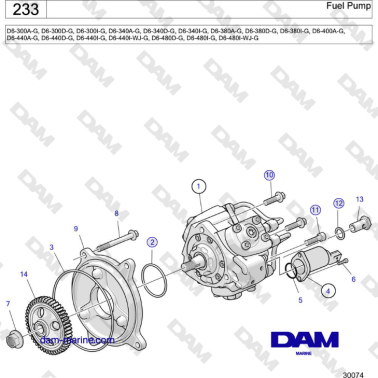 Volvo Penta D4-440 - Bomba...