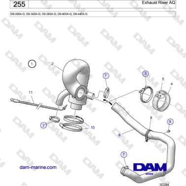 Volvo Penta D4-440 - Riser...