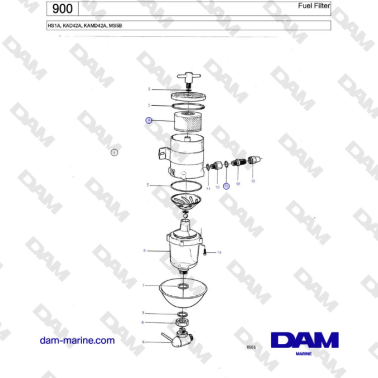 Filtro de combustible Volvo...
