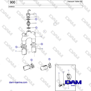 Volvo Penta KAMD42A -...