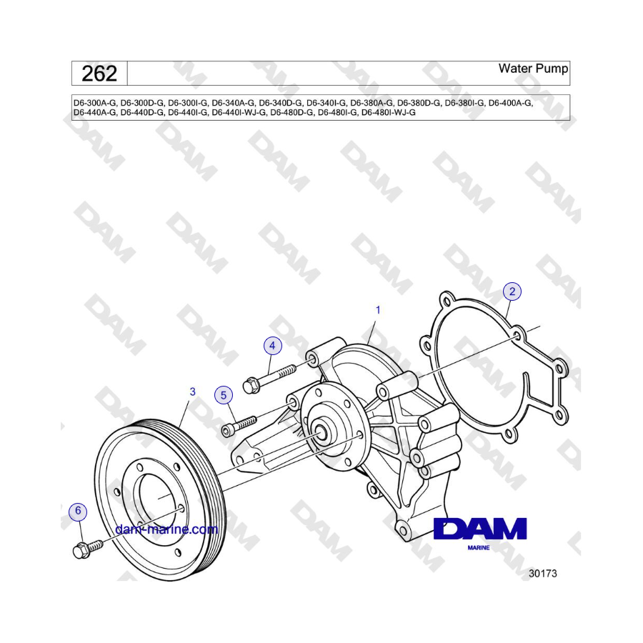 Volvo Penta D6-440 - Water Pump 