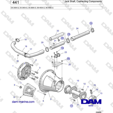 Volvo Penta D6-440 - Albero...