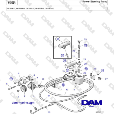Volvo Penta D6-440 - Pompa...
