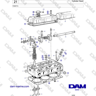 Volvo Penta TAMD71A - Culata