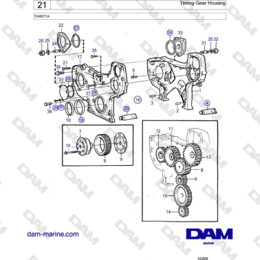 Volvo Penta TAMD71A - Caja...