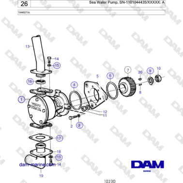 Volvo Penta TAMD71A - Bomba...