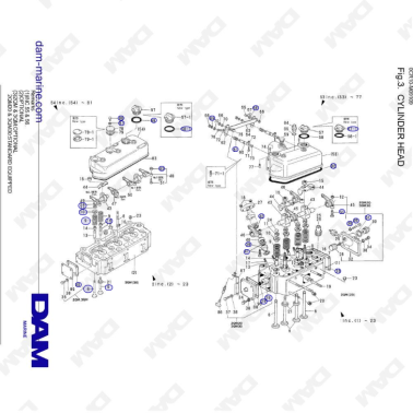 Yanmar 2QM20 - CYLINDER HEAD