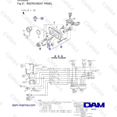 Yanmar 2QM20 - INSTRUMENT...