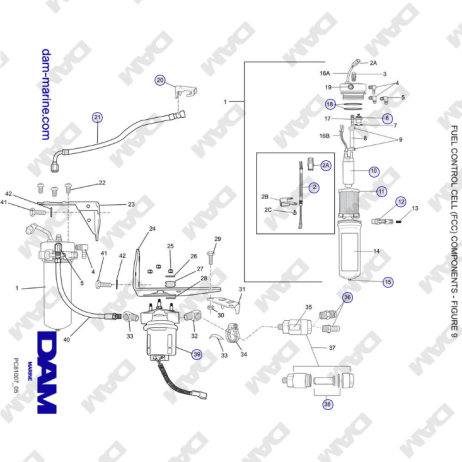 Crusader MP 8.1L (2006 MY) - FUEL CONTROL CELL (FCC) COMPONENTS