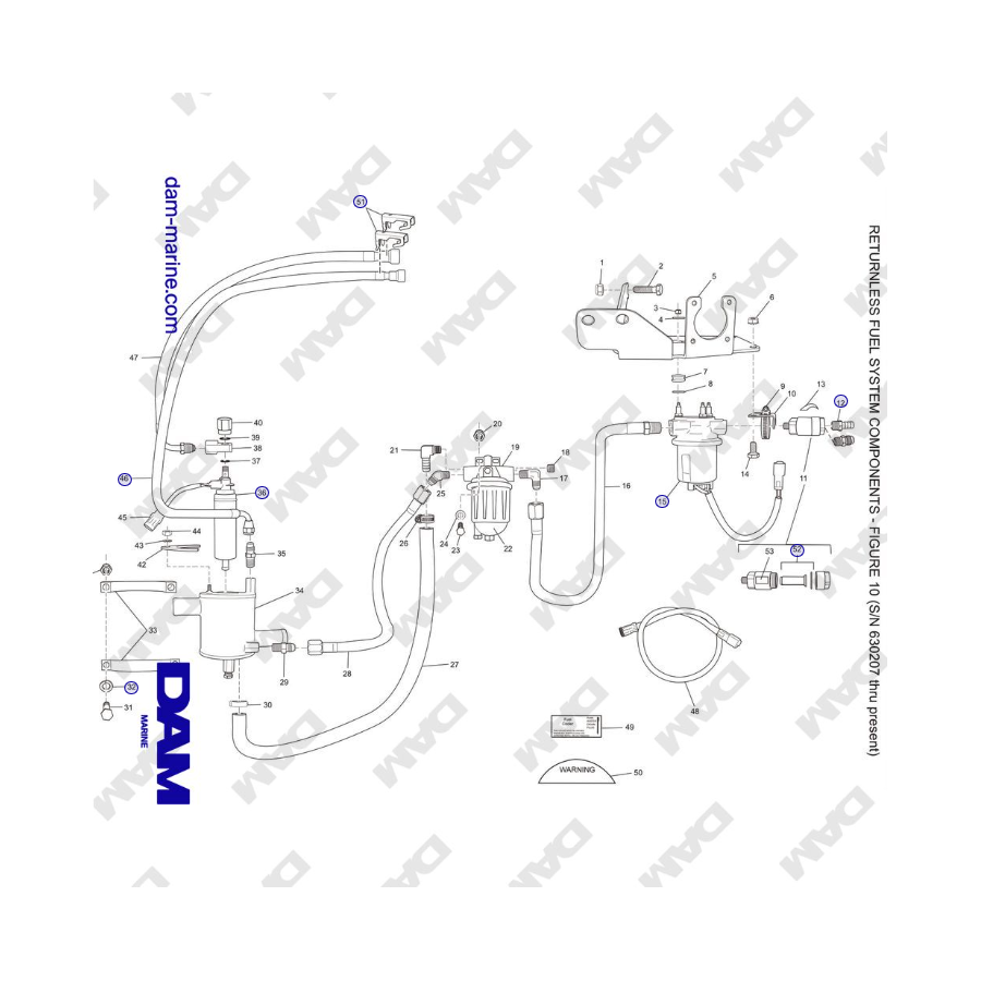 Crusader MP 8.1L (año modelo 2006) - COMPONENTES DEL SISTEMA DE COMBUSTIBLE SIN RETORNO