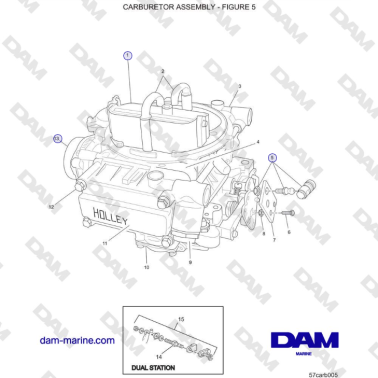 Crusader 5.7L Carburatore...