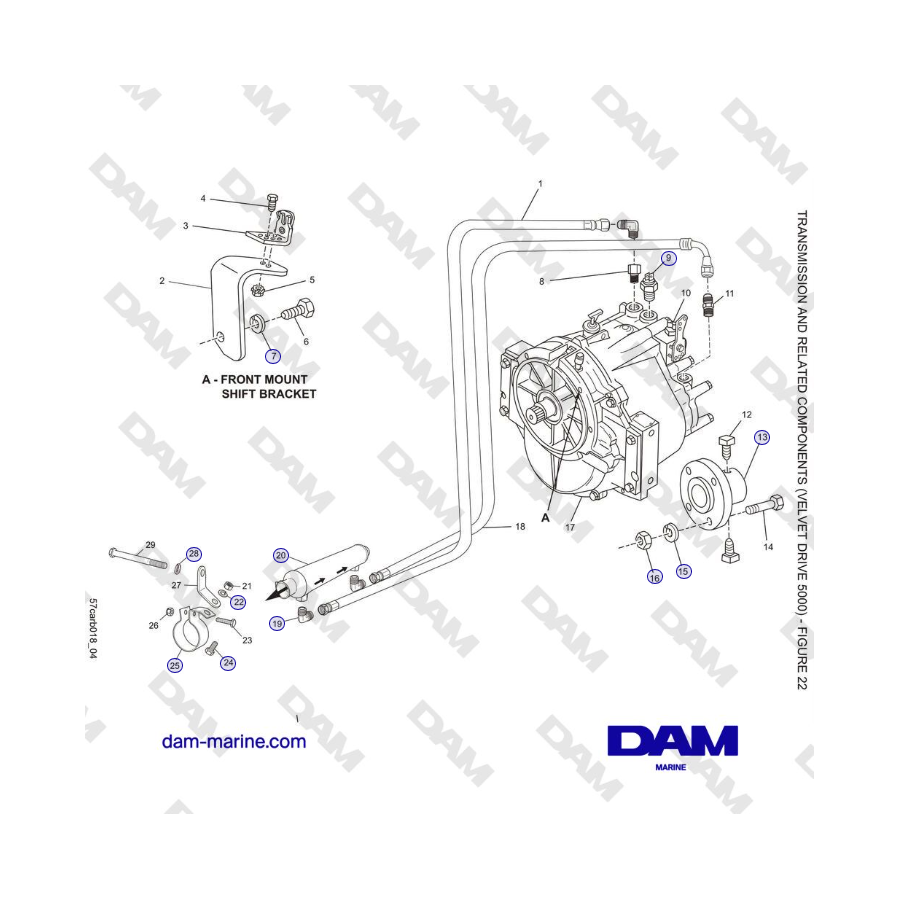 Carburador Crusader 5.7L Serie Clásica (modelos 2006-2007) - TRANSMISIÓN Y COMPONENTES RELACIONADOS (VELVET DRIVE 5000) 