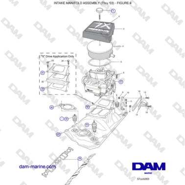 Crusader 5.7L Carburatore...