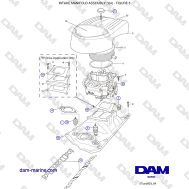 Crusader 5.7L Carburatore...