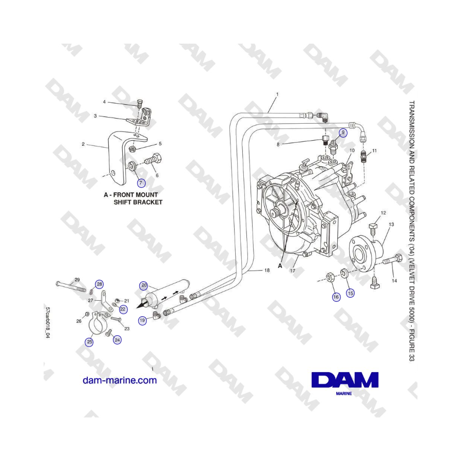 Crusader 5.7L Carburatore Serie Classica (1999-2005 MY) - TRASMISSIONE E COMPONENTI CORRELATI ('04) 