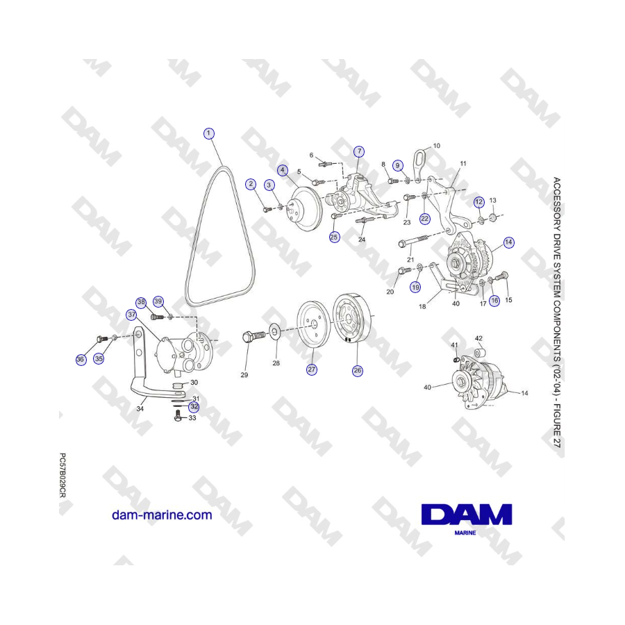 Crusader 5.0L / 5.7L 2002-2005 MY - COMPONENTI DEL SISTEMA DI COMANDO ACCESSORIO ('02-'04)