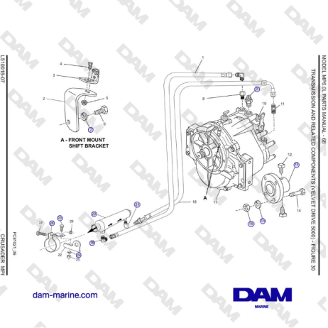 Crusader MP6.0L SN 670001 - TRANSMISSION AND RELATED COMPONENTS (VELVET DRIVE 5000)