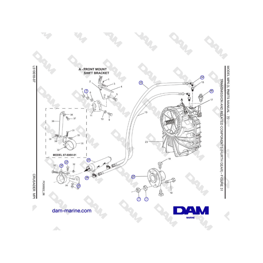Crusader MP6.0L SN 670001 - TRASMISSIONE E COMPONENTI CORRELATI (INGRANAGGI HURTH)