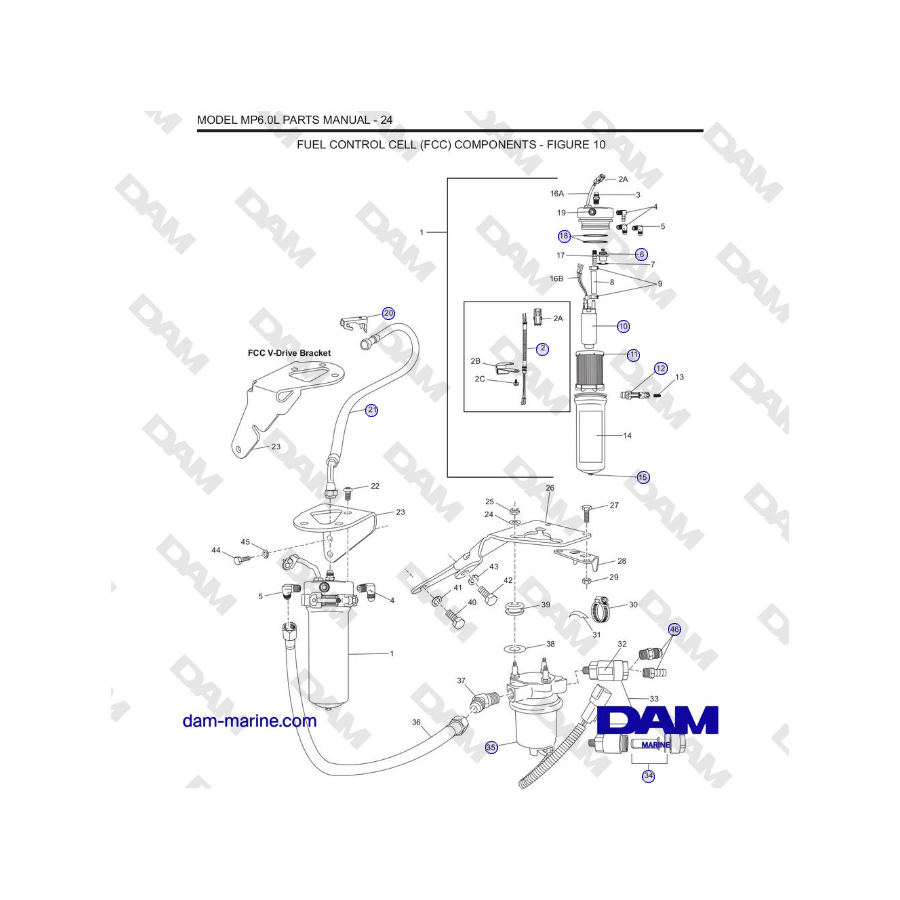 Crusader MP6.0L 2006 MY - COMPONENTES DE LA CELDA DE CONTROL DE COMBUSTIBLE (FCC)