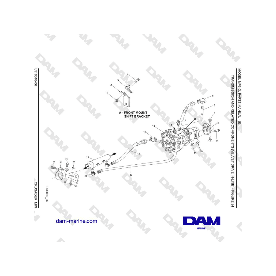 Crusader MP6.0L 2006 MY - TRASMISSIONE E COMPONENTI CORRELATI (VELVET DRIVE IN LINEA)