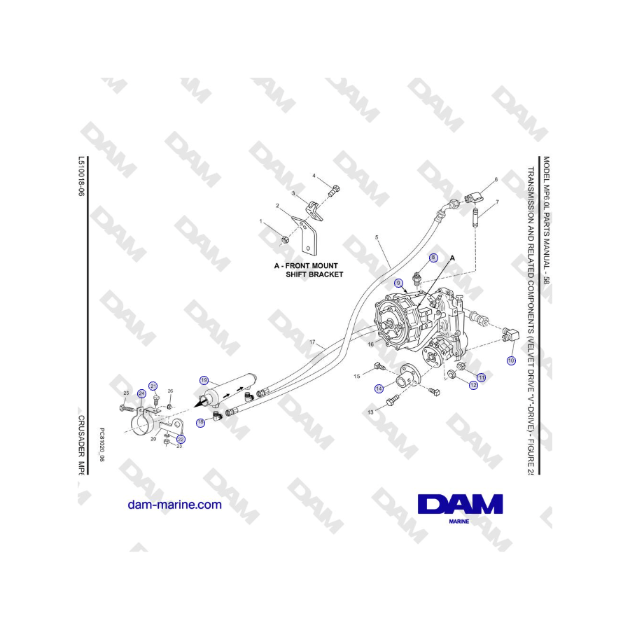 Crusader MP6.0L 2006 MY - TRASMISSIONE E COMPONENTI CORRELATI (VELVET DRIVE “V”-DRIVE)