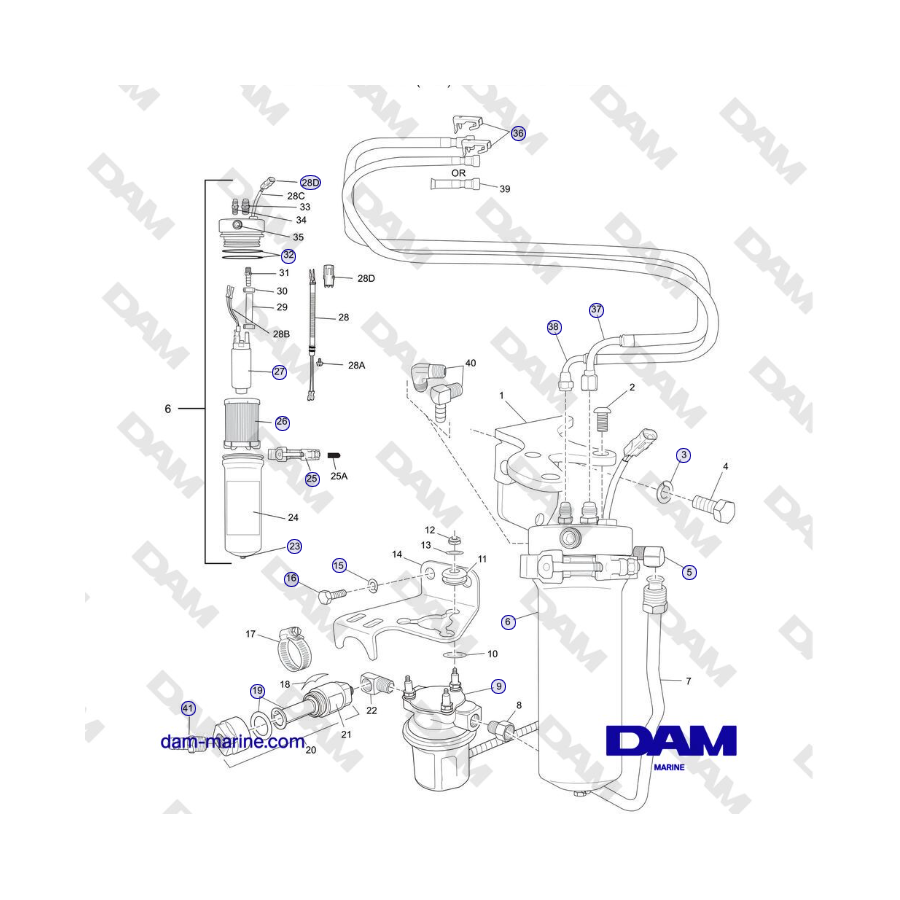 Crusader MP5.0 / 5.7L 2006 MY - COMPONENTES DE LA CELDA DE CONTROL DE COMBUSTIBLE (FCC)