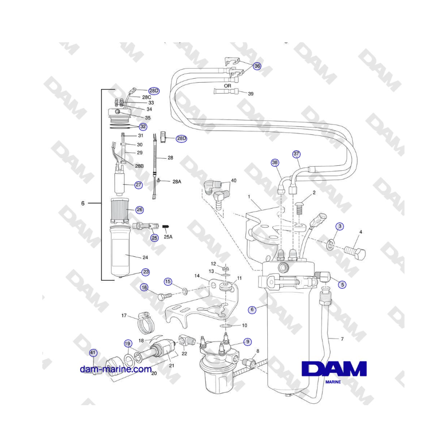 Crusader MP5.0/5.7L SN 670001 fino a 671633 - COMPONENTI DELLA CELLA DI CONTROLLO DEL COMBUSTIBILE (FCC)