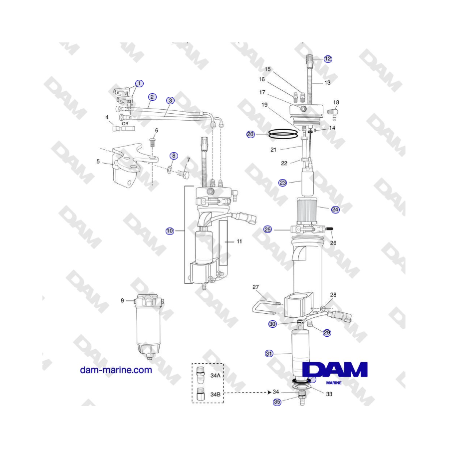 Crusader MP5.0/5.7L SN 670001 a 671633 - COMPONENTES DE LA CELDA DE CONTROL DE COMBUSTIBLE (FCC) (SN 671344 y superiores)
