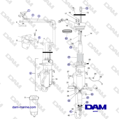 Crusader MP5.0/5.7L SN 670001 thru 671633 - RETURNLESS FUEL SYSTEM COMPONENTS (SN 671344 and above)