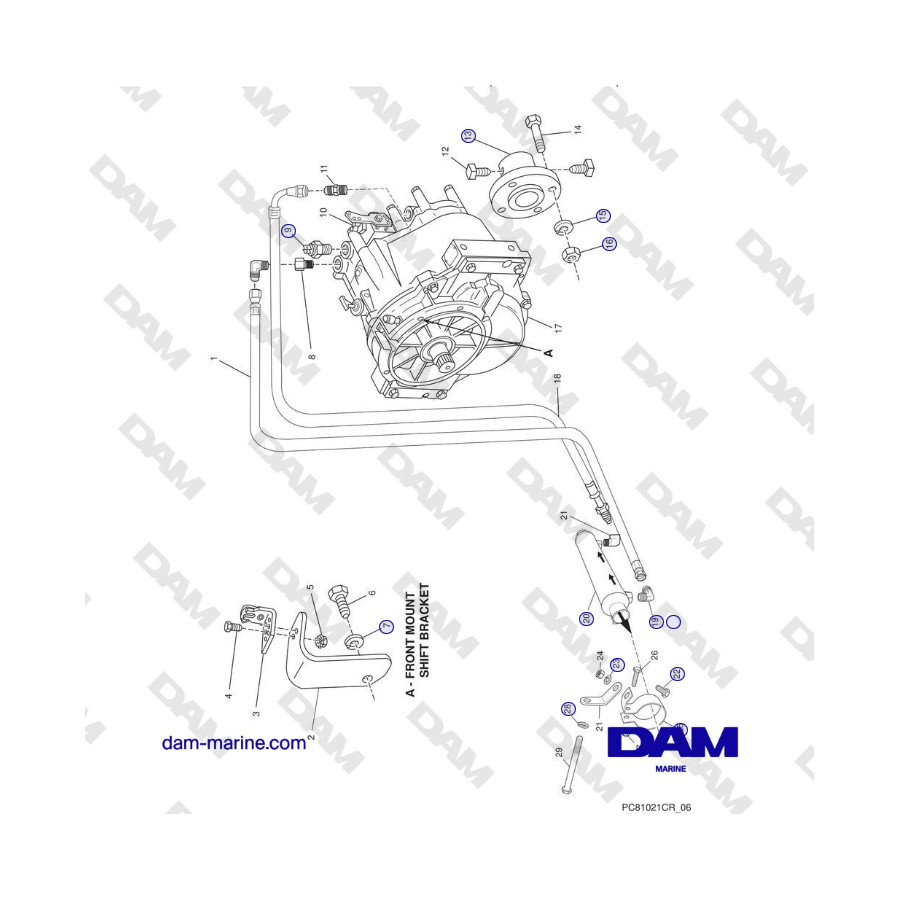 Crusader MP5.0/5.7L SN 670001-671633 - TRASMISSIONE E COMPONENTI CORRELATI (VELVET DRIVE 5000) 