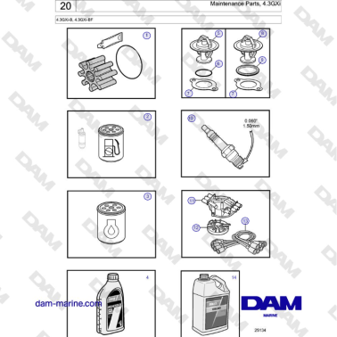 Volvo Penta 4.3L GXI-B -...