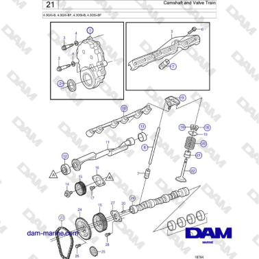 Volvo Penta 4.3L GXI-B -...