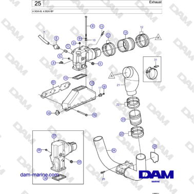 Volvo Penta 4.3L GXI-B -...